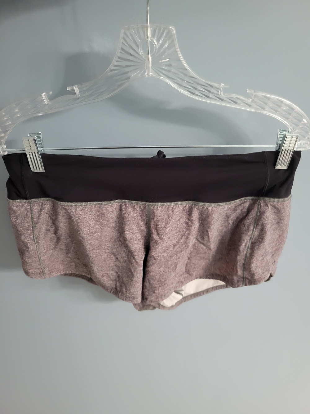 lululemon athletica Black & Mauve Heather Athletic Shorts